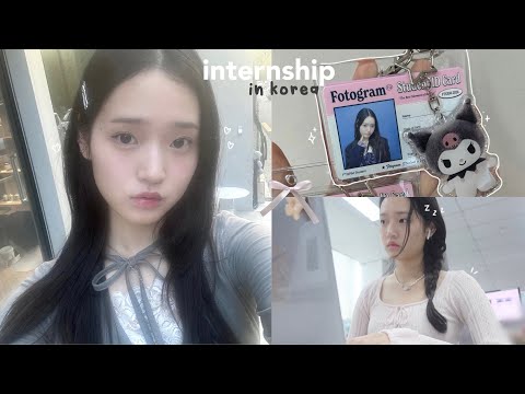 INTERNSHIP in korea vlog: ad filming for an idol, scalp treatment, leather workshop, shopping & food