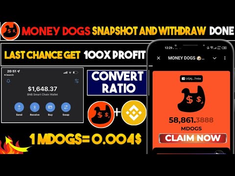 MONEY DOGS Withdraw | Money Dogs Listing Date | Money Dogs New Update | Money DOGS