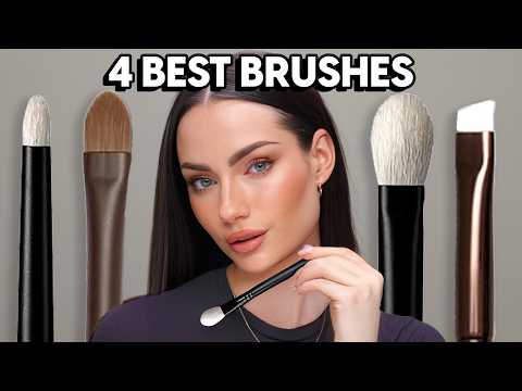 THESE ARE THE ONLY 4 MAKEUP BRUSHES YOU NEED FOR ANY EYE MAKEUP LOOK!