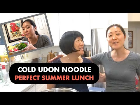 COLD NOODLE UDON, Casual Summer Lunch with Mom!