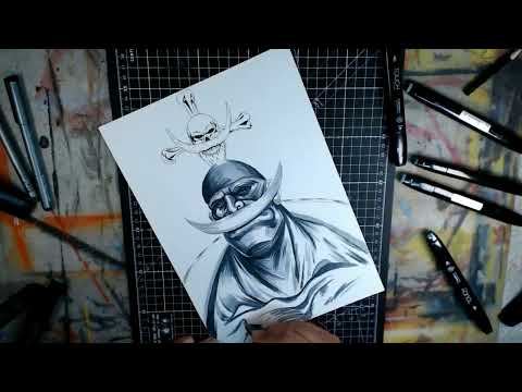 How to draw Whitebeard One Piece