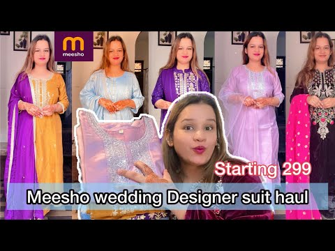 Meesho Wedding Designer Kurta Set|Meesho Affordable kurta set haul|Meesho PartyWear Kurta Set Haul