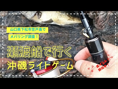 山口県下松市笠戸島　沖磯メバリング調査に行ってみた❗