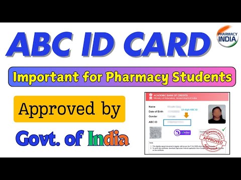 ABC ID CARD | Important for Pharmacy Student | Benefits | How To Apply #abcidcard #pharmacyindia