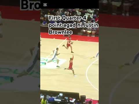 #viralvideo 4 POINT AGD NI JUSTIN BROWNLEE SA first quarter