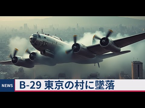 B-29爆撃機の墜落事故　東京都北多摩郡砂川村に落ちたB29の場合・・・　戦後日本の米軍機事情など