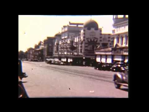 Moorabool St Geelong with tram early 1950s