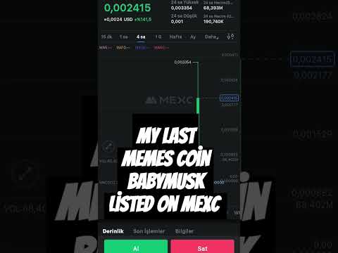 BABYMUSK LISTED ON MEXC MARKET 😊 #crypto #cryptocurrency #blockchain #newcoins #ico #memecoins2024