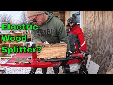 Can An Electric Log Splitter Really Get The Job Done? Plus, Breakfast Cooked On A Wood Cookstove