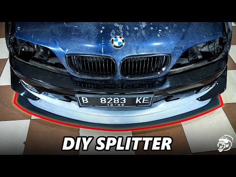 2003 BMW E46 BUILD! DIY HOW TO MAKE A FRONT SPLITTER #bmwe46 #diy