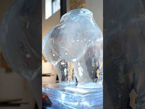 BUTT shaped ice sculpture #art