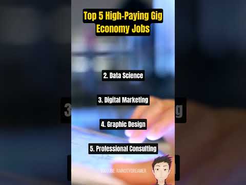 Top 5 High Paying Gig Economy Jobs 2024 #shorts