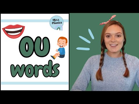 'ou' Words | Blending Phonics | ou Words with Pictures | Learn to Read | British Teacher