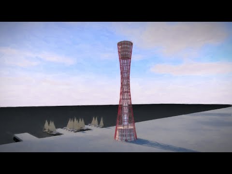 ARCHICAD 神戸ポートタワーのような双曲面を柱ツールで / Hyperboloid structures like Kobe Port Tower with column tool