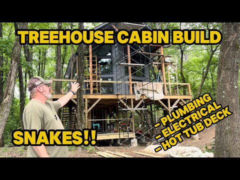 Treehouse Cabin Build Update Mid May - Work is underway!  Water moccasin…