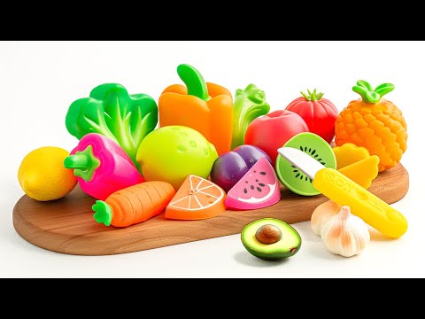 Satisfying Video | Cutting Plastic Fruits and Vegetables ASMR | Relaxing Video ASMR