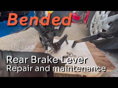 Bended Brake lever ko | brake repair and maintenance