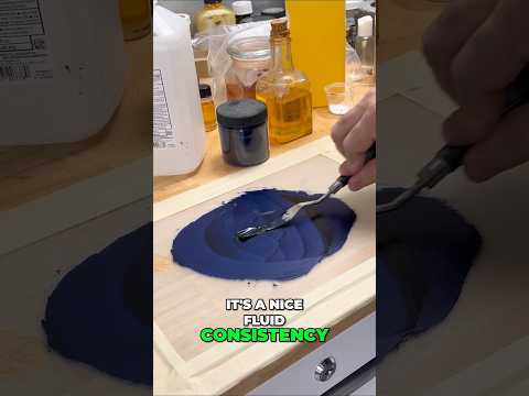 Why use walnut oil to grind blue pigments? #artisttips #arteducation