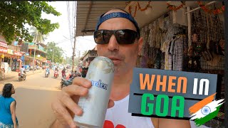 Strolling through the streets near Calangute Beach Goa 🇮🇳 - some bargains, food, & beach views