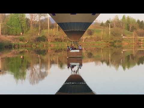 Hot Air Balloon Splash Down On The Winooski River