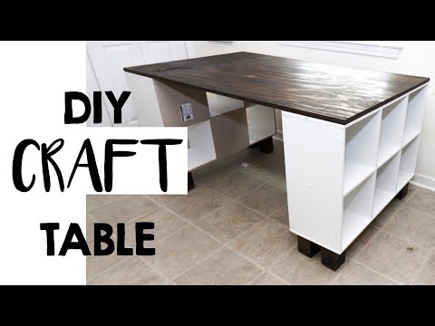 EASY DIY CRAFT TABLE