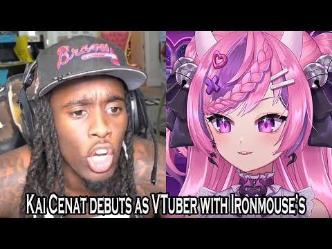 Kai Cenat debuts as VTuber with Ironmouse’s surprise gift on Mafiathon 2 stream