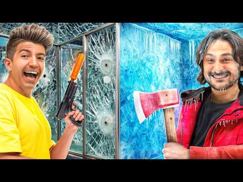 100 Layers of BULLETPROOF GLASS vs ICE!