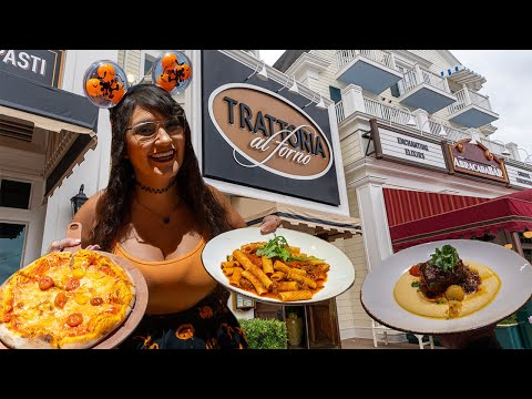 Trattoria al Forno DINNER ✨ Disney World Boardwalk food review