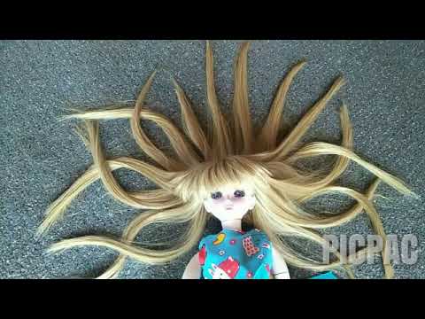 BJD.  Stop motion video. Sarahs hair.