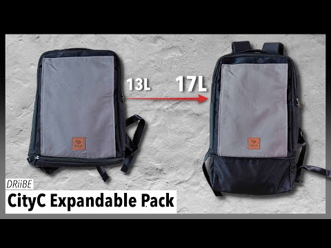 Driibe CityC Expandable Backpack (13 to 17L) Review - A Small Expandable Laptop bag for Work