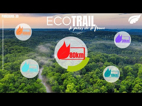 Parcours de l'Ecotrail Paris 2024 - Trail 80km - Live