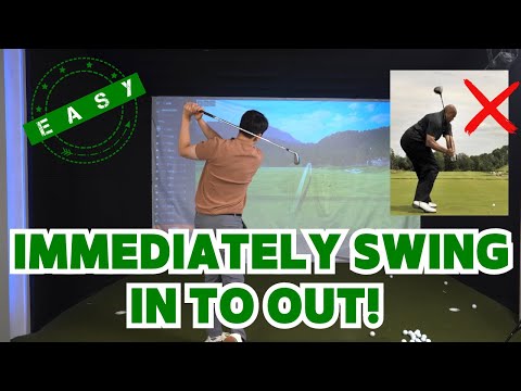 How to create an effortless in to out golf swing to gain distance immediately!