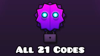 THE WRAITH: ALL 21 CODES - Geometry Dash 2.2