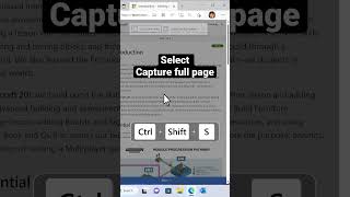 How to screenshot a webpage in Microsoft Edge