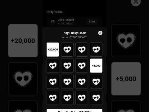 8 January Play lucky Heart #heart #combo #airdrop #dailycombo  #howto #stockmarket #8january