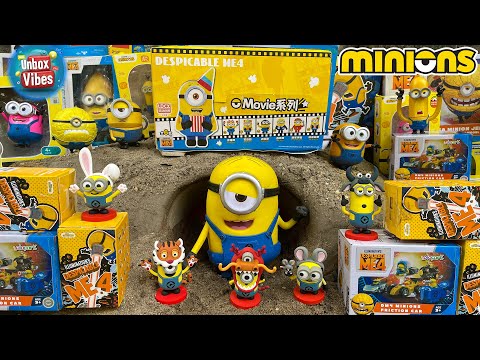 Satisfying with Unboxing MINIONS Falls into BLACK HOLE🍌Action Figure Chinese Zodiac Minion Doll