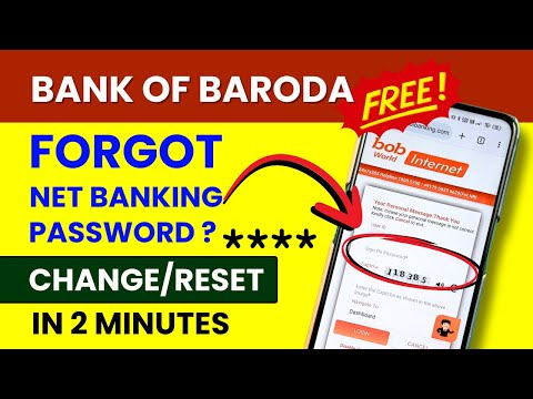 BOB Net Banking Password Forgot? Reset Internet Banking LOGIN Password In Bank Of Baroda App