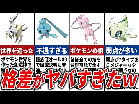 幻ポケモンの格差について徹底解説