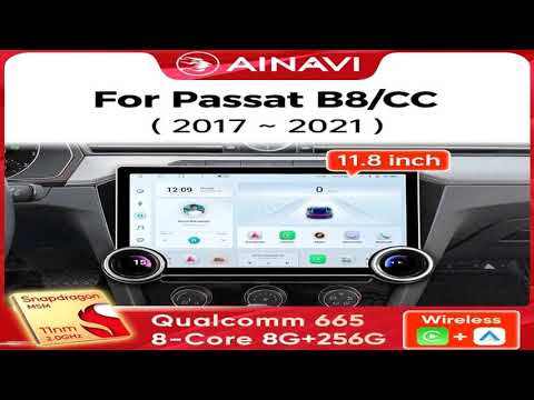 Ainavi 11.8inch Multimedia Player For Volkswagen VW Passat B8 CC GTE 2017-2021 Carplay And