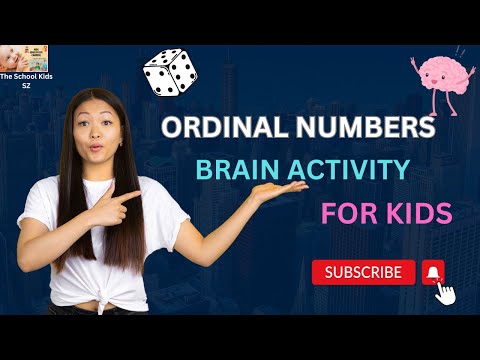 Ordinal Numbers for Kids/ Ordinal Numbers in English/ Practice Ordinal Numbers/ Brain Activity