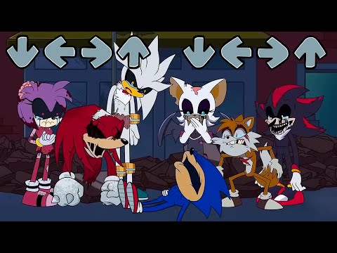 Tails EXE + Knuckles EXE Friday Night Funkin' be like VS Sonic EXE - FNF