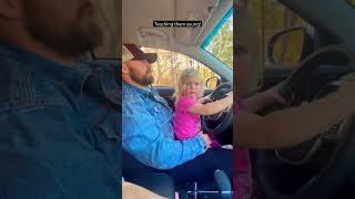 Driving lessons with #daddy #dadtime #family #funny #life #familytime #dad #daddydaughter #daughters