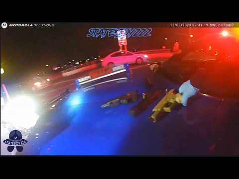 Michigan State Troopers Chase Shooting Suspects In Grand Rapids