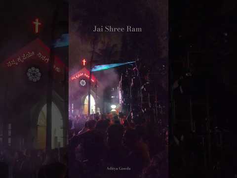 Jai Shree Ram Ganesh DJ In Front Of Church masid Hassan#india #jaishreeram #ganesh #dj #dboss #hindu