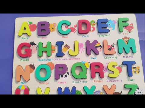 Toddler Learning ABC, Numbers, Shapes, Counting | Preschool Toddler Fun Toy l ABC Puzzle