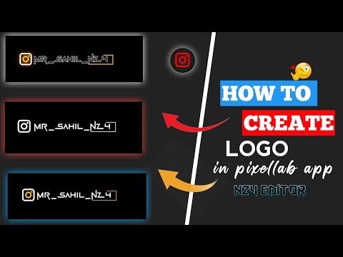 How to make new trending logo editing in pixellab  || create logo in 5 mint | part 1 || NZ EDITOR ||