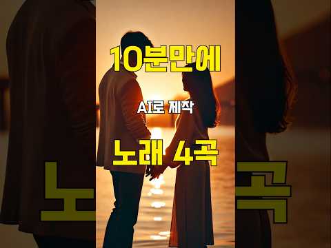 AI 인공지능 10분만에 만든 노래 #shorts