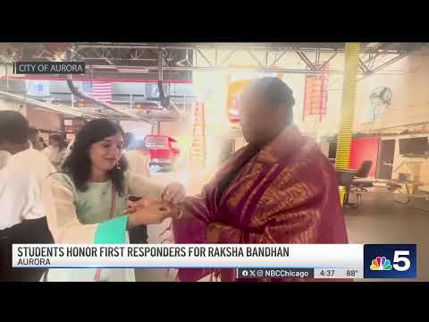 NBC News covered Rakshabandhan to first Responders in Chicagoland