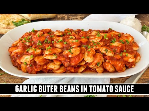 Garlic Butter Beans in Tomato Sauce | Healthy & Delicious One-Pan Recipe