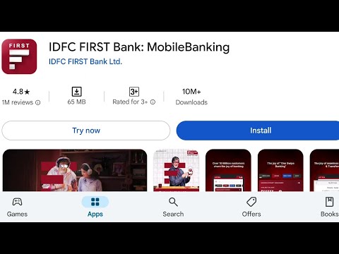 How To Install IDFC First Bank MobileBanking App's | How To Download IDFC First Bank MobileBanking